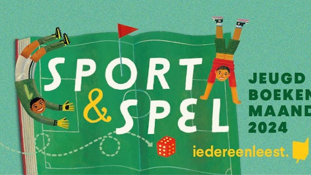 promoposter jeugdboekenmaand Sport en Spel