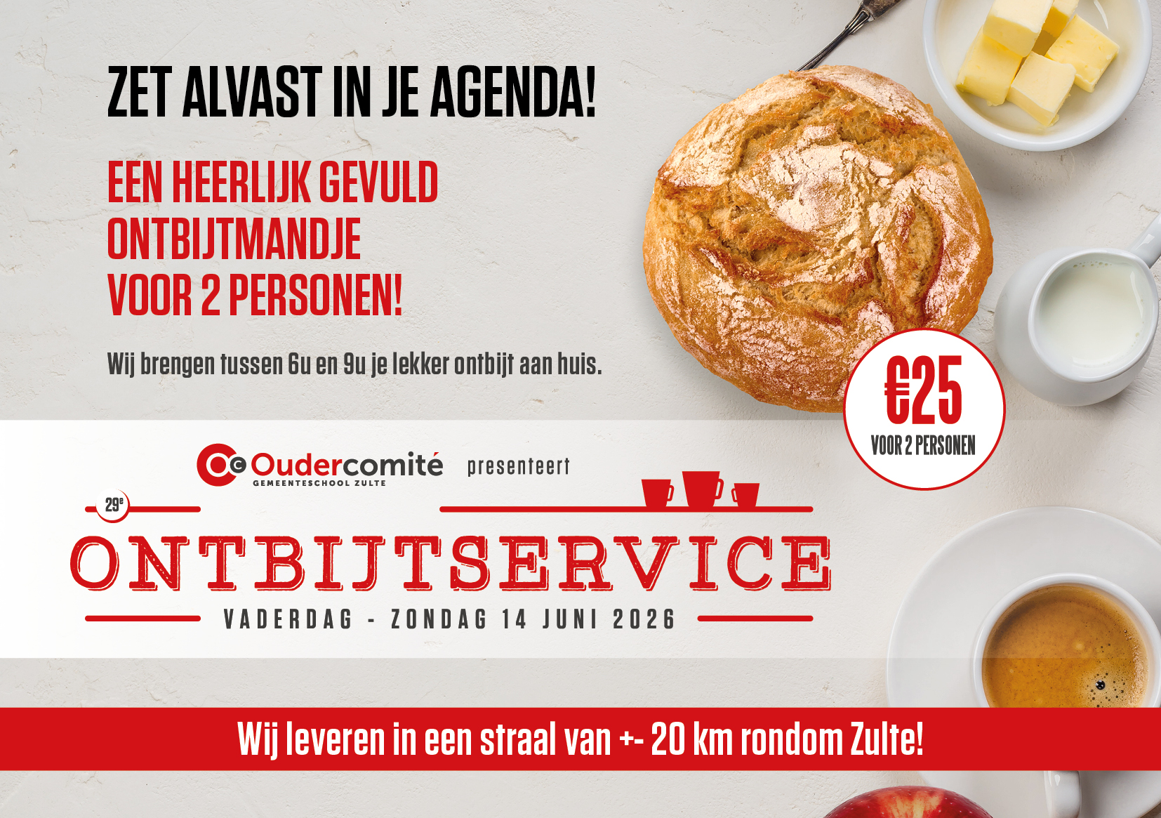 Save the date Ontbijt