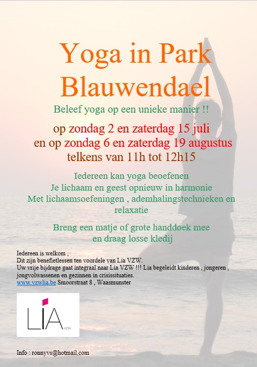 Yoga in Park Blauwendael