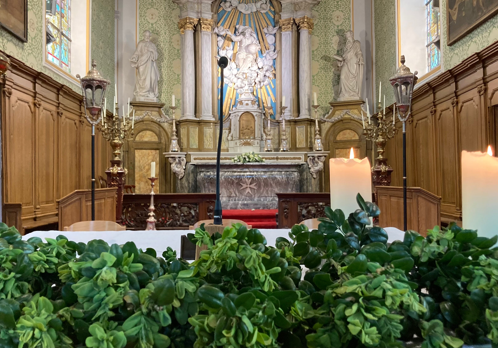 Palmzondag in de kerk van Zevergem