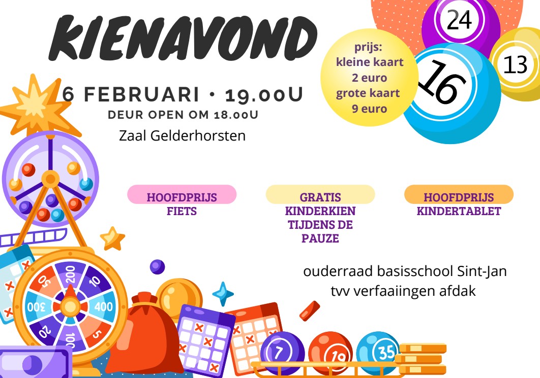 Kienavond ouderraad Basisschool Sint-Jan