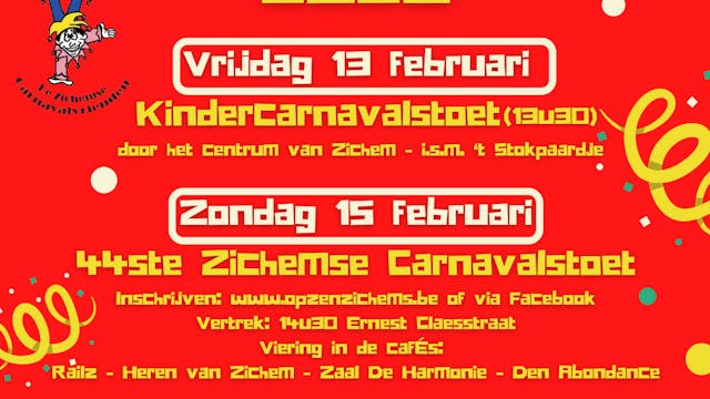Zichem carnaval 2026