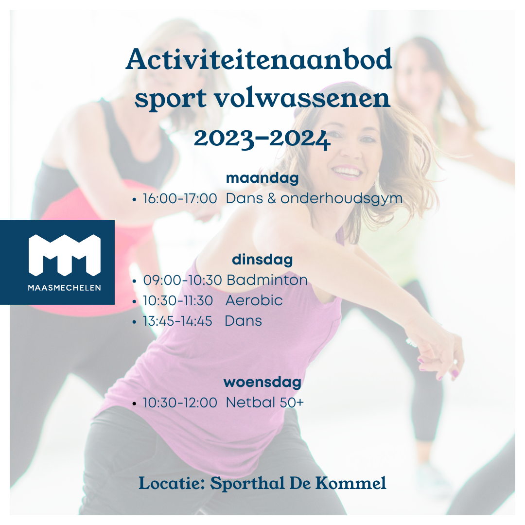 Flyer sport 2023 - 2024 volwassenen
