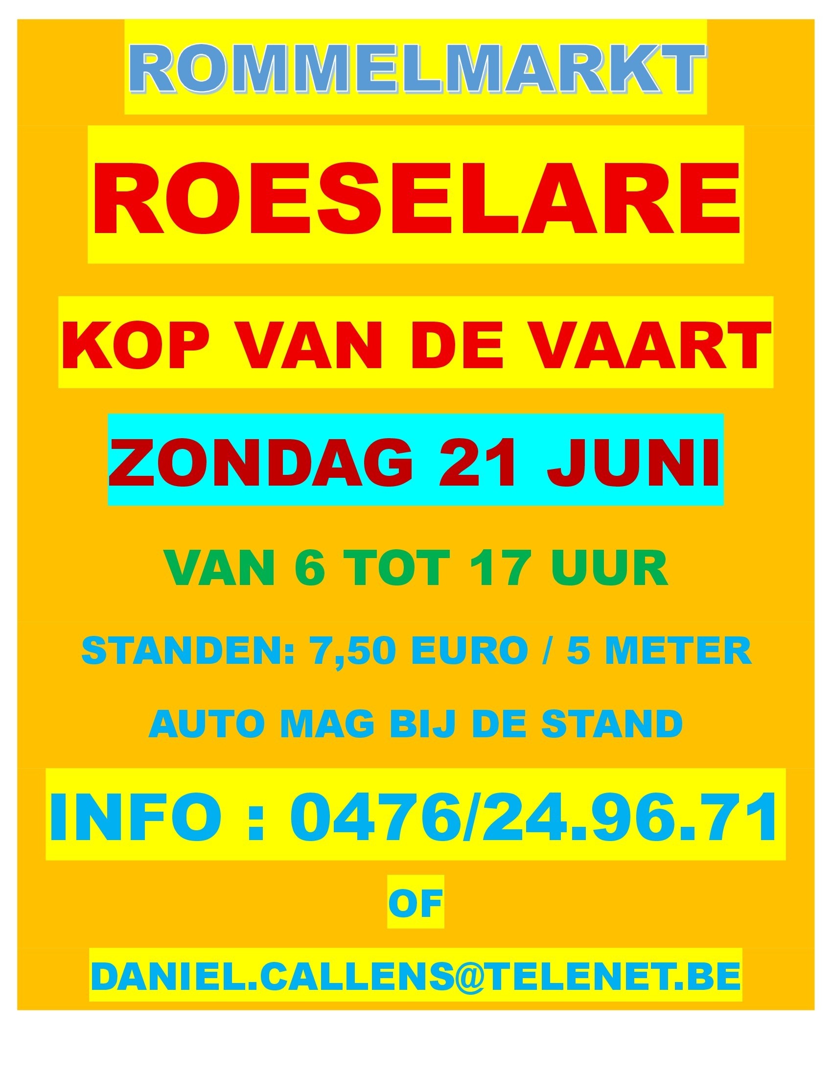 rommelmarkt roeselare