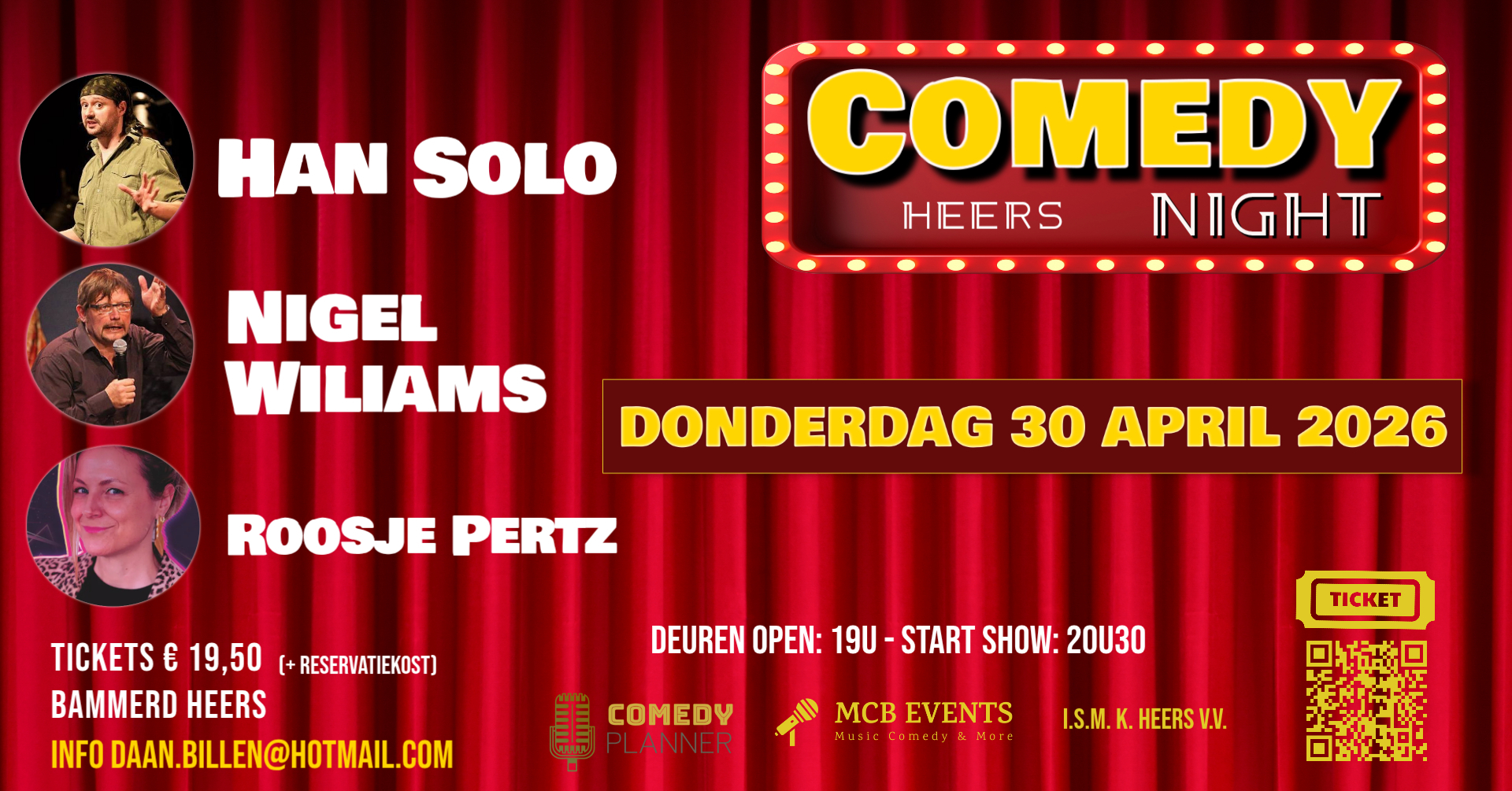 Donderdag 30/4/26 Top comedy in Heers