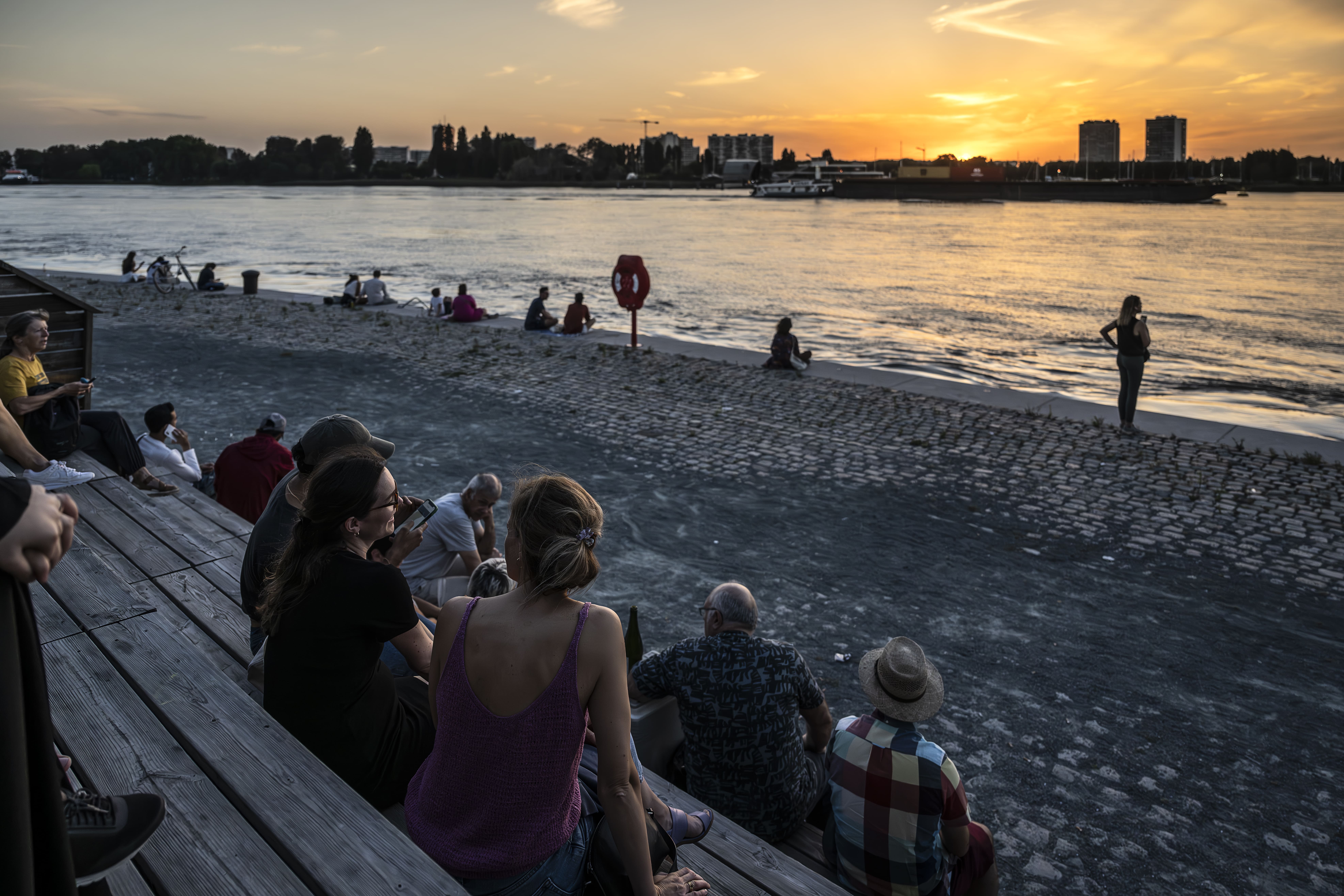 Zonsondergang De Gerlachekaai