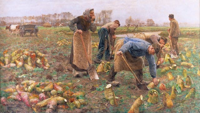 Emile Claus, Bietenoogst (1890) - Collectie mudel, Deinze.