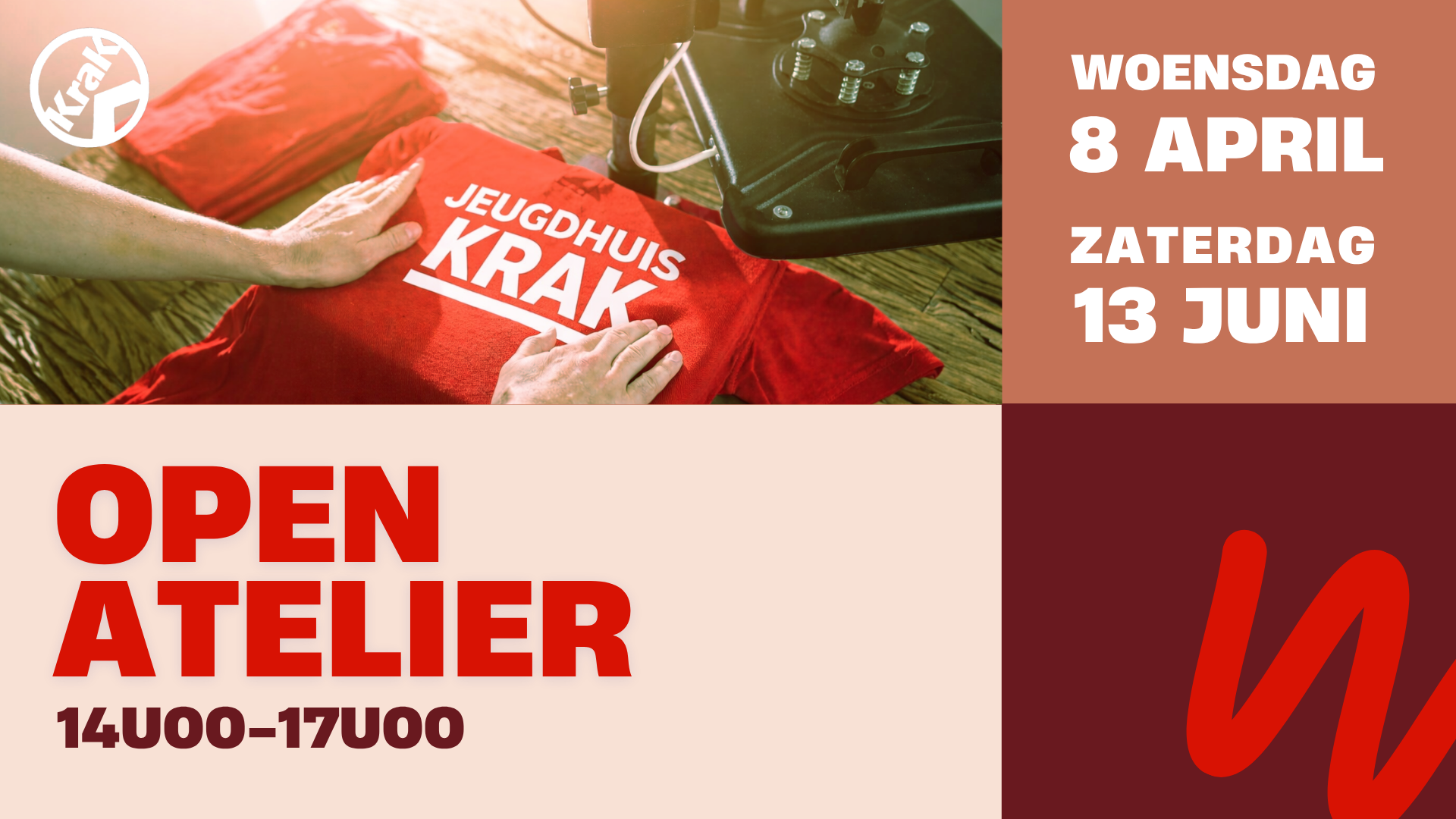 OPEN ATELIER @Jeugdhuis Krak