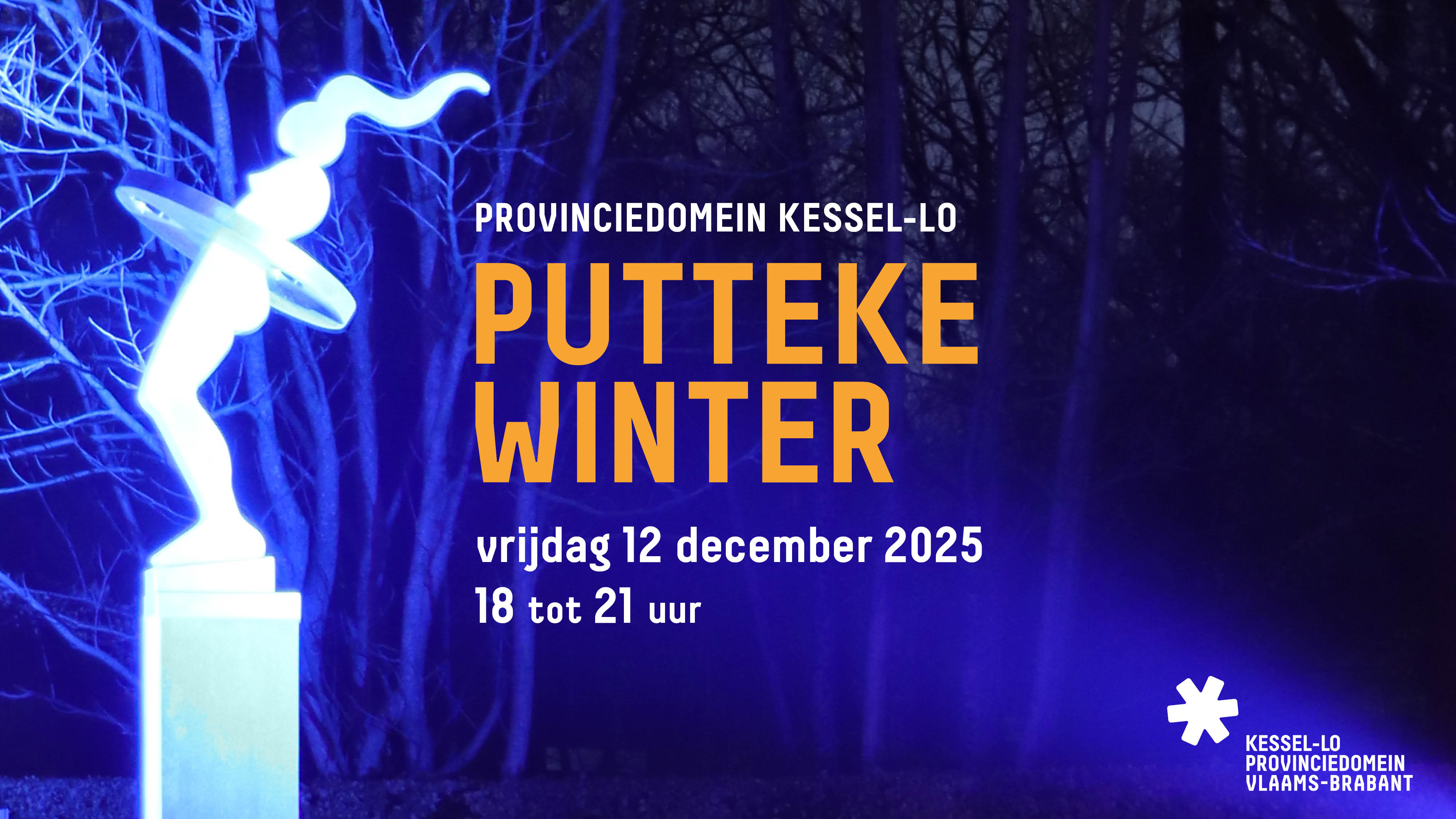Putteke Winter op 12 december in Provinciedomein Kessel-Lo
