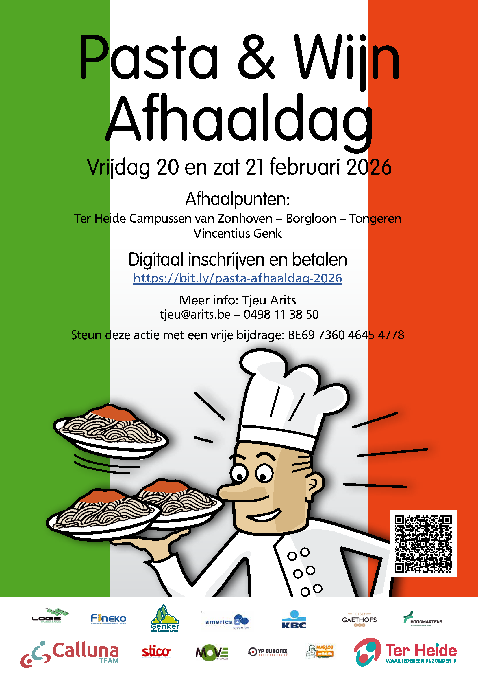 Affiche pasta en wijn afhaaldag 2026