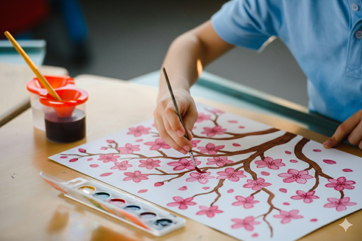 Creatieve workshop in bloesemthema