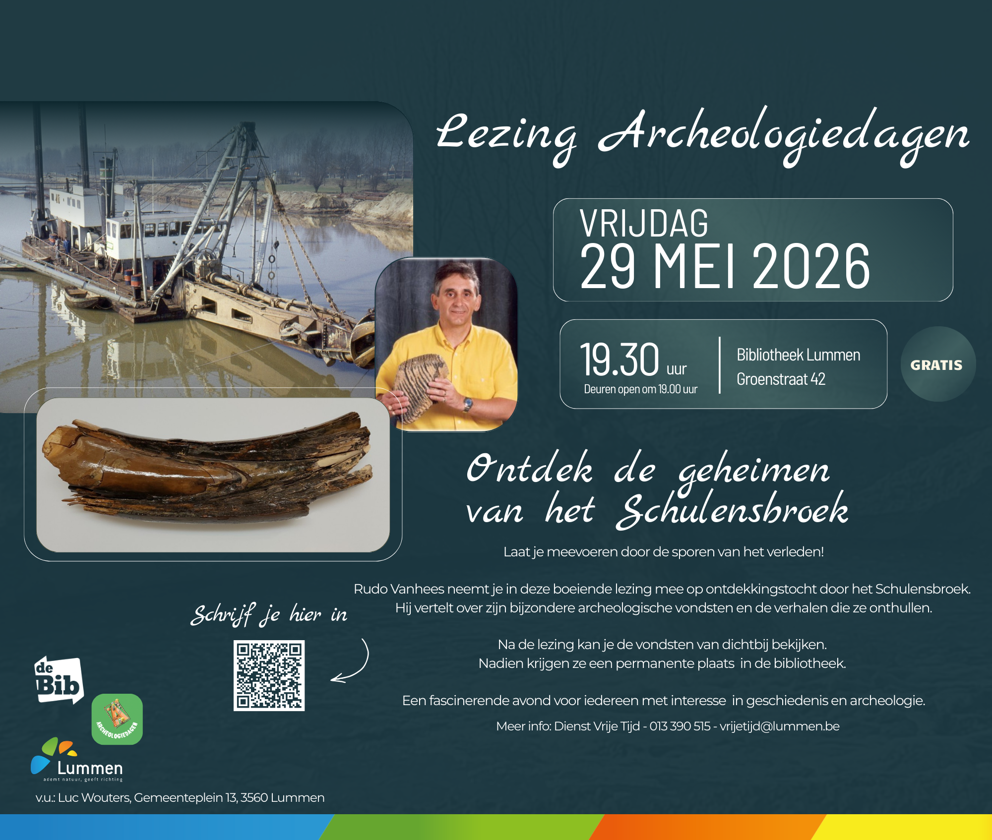 Flyer lezing archeologiedagen Lummen 2026