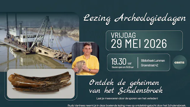 Flyer lezing archeologiedagen Lummen 2026