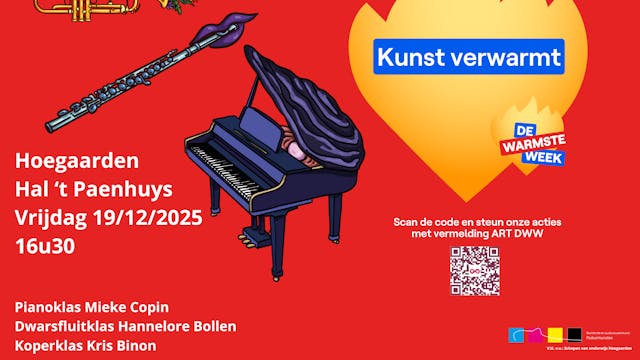 rode affiche met vlam warmste week