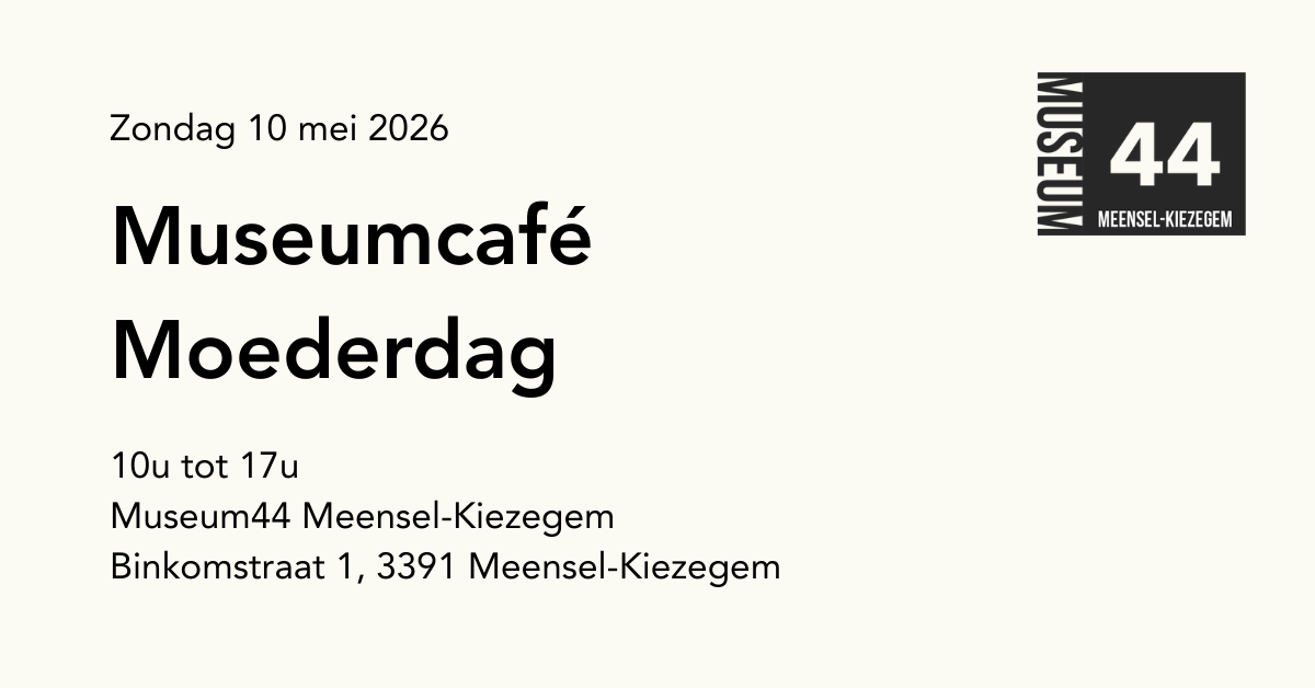 Museumcafé Moederdag