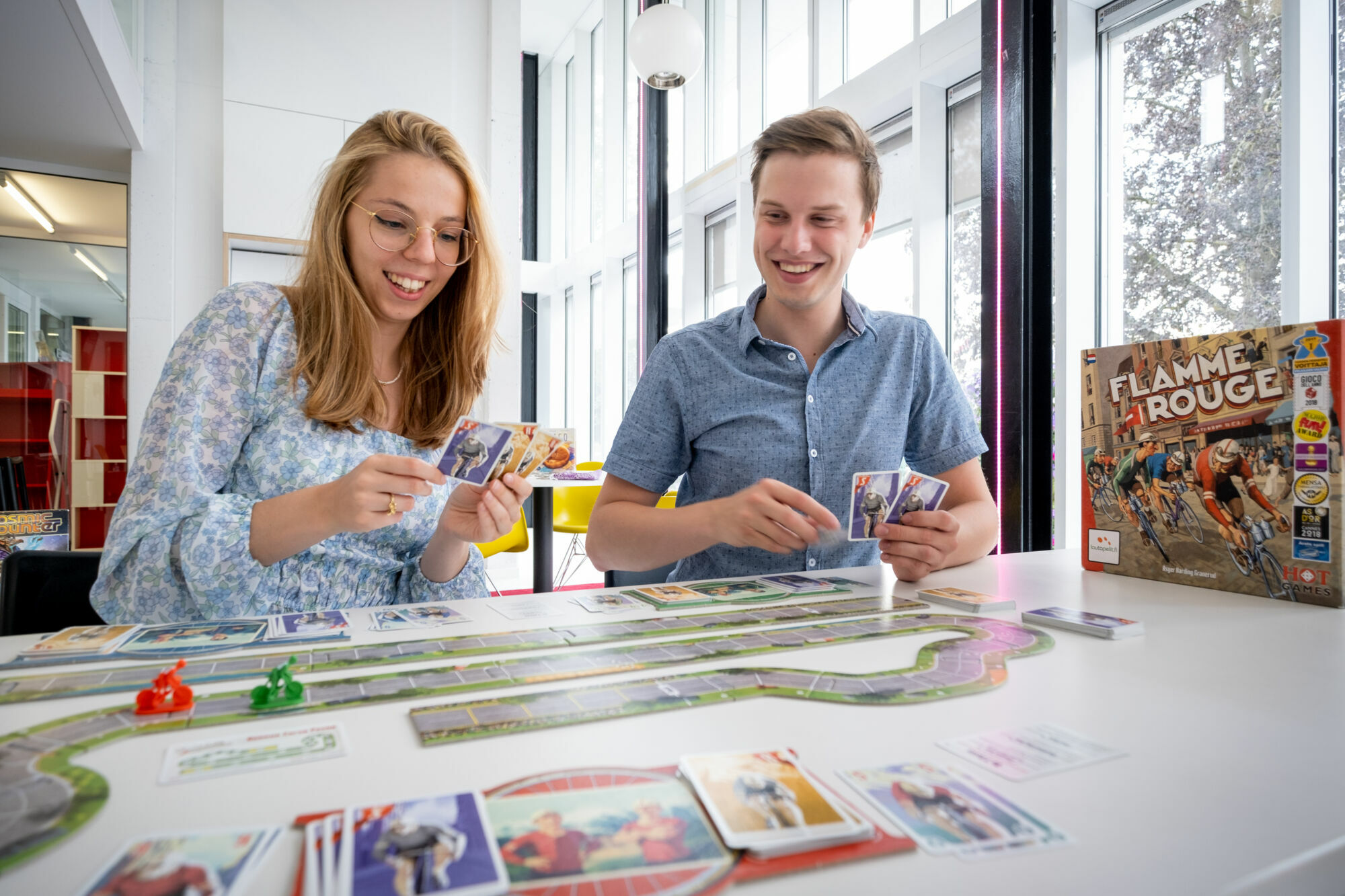 Bordspeldag in de bib