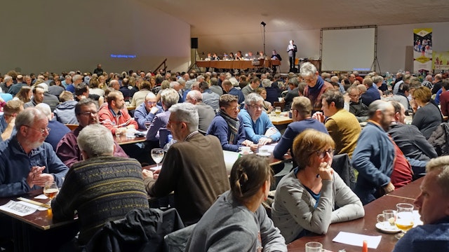 Gezellig volle zaal