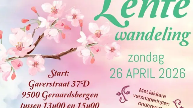 Affiche lentewandeling