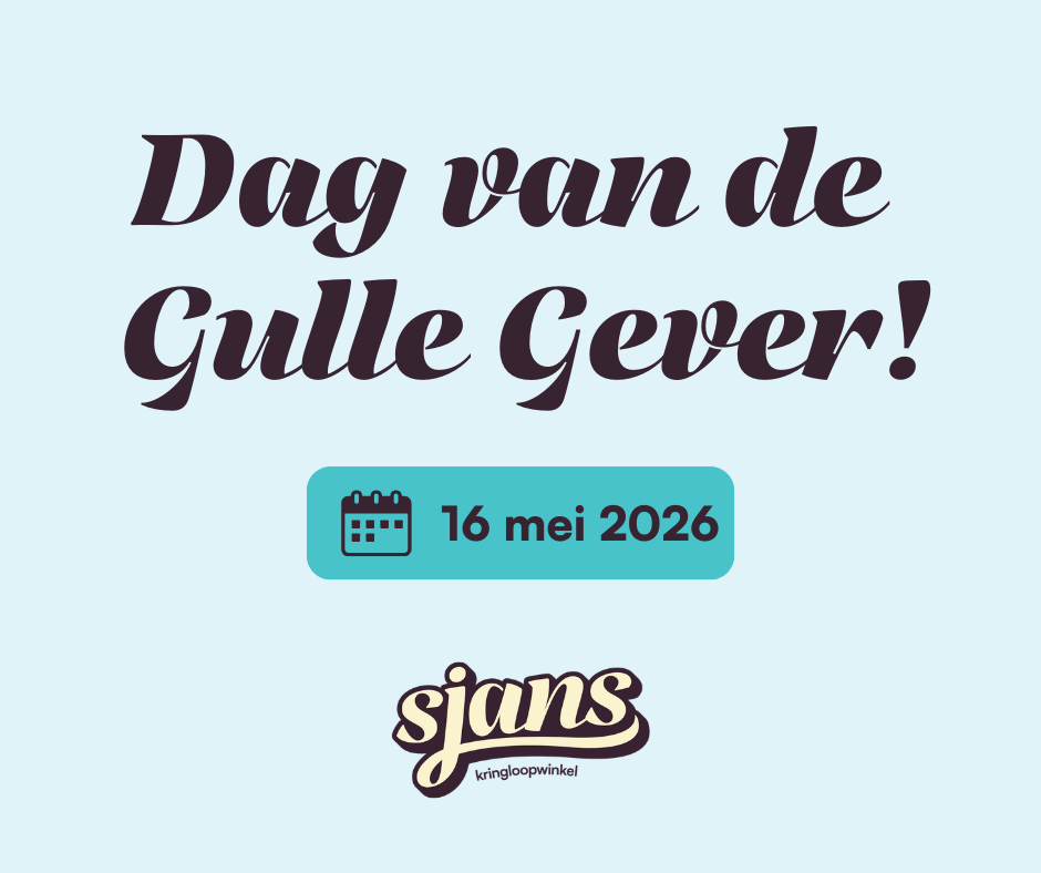 Dag van de Gulle Gever bij Sjans kringloopwinkel