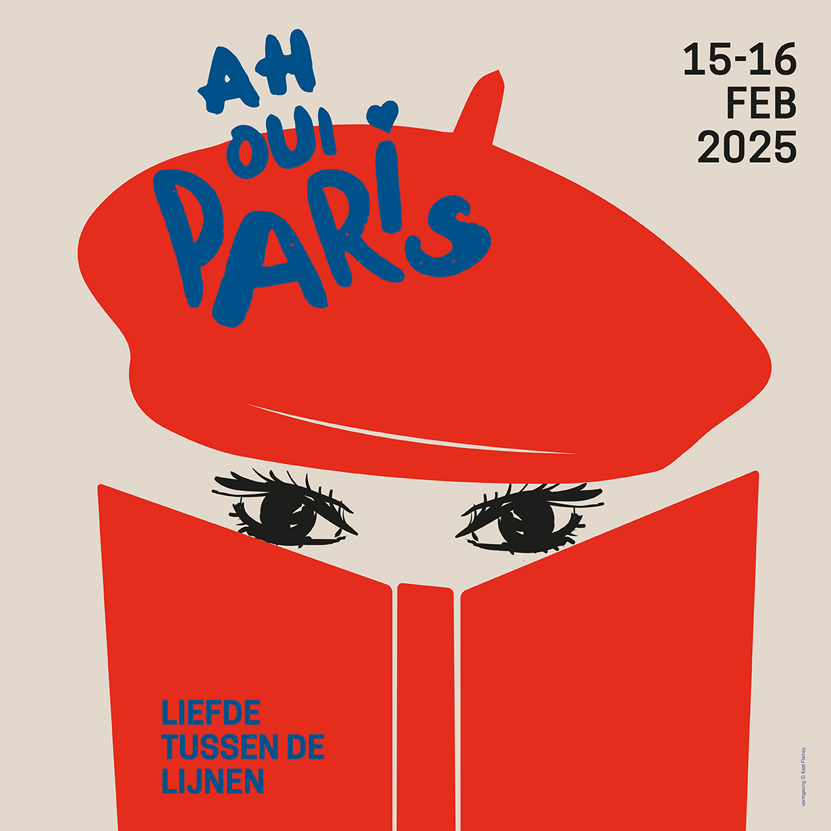 banner 'Liefde Tussen de Lijnen 2025 - Ah Oui Paris!'