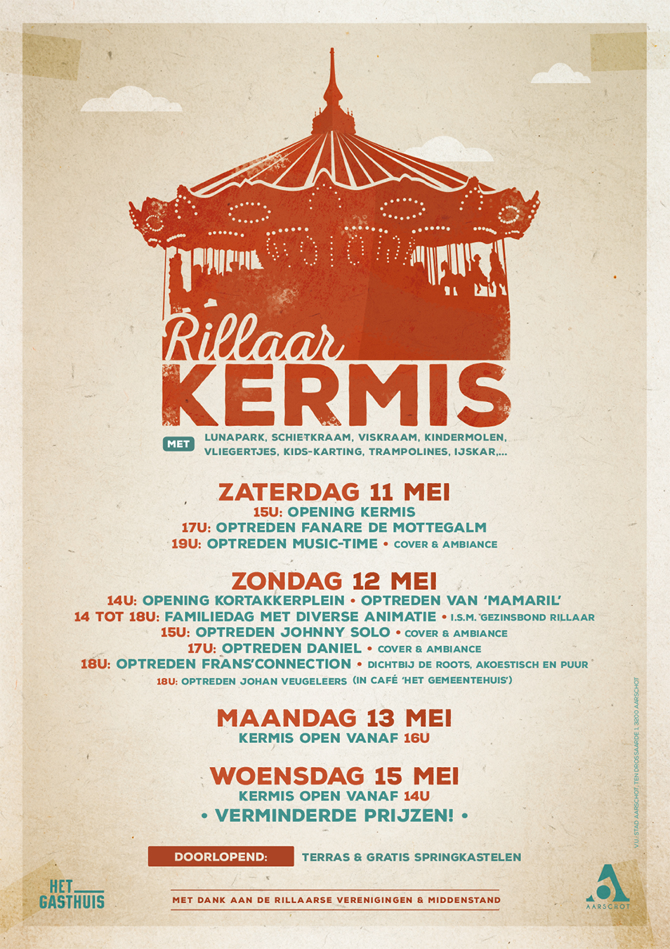 affiche Rillaar kermis