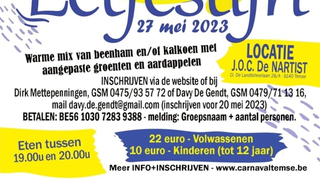 Affiche eetfestijn