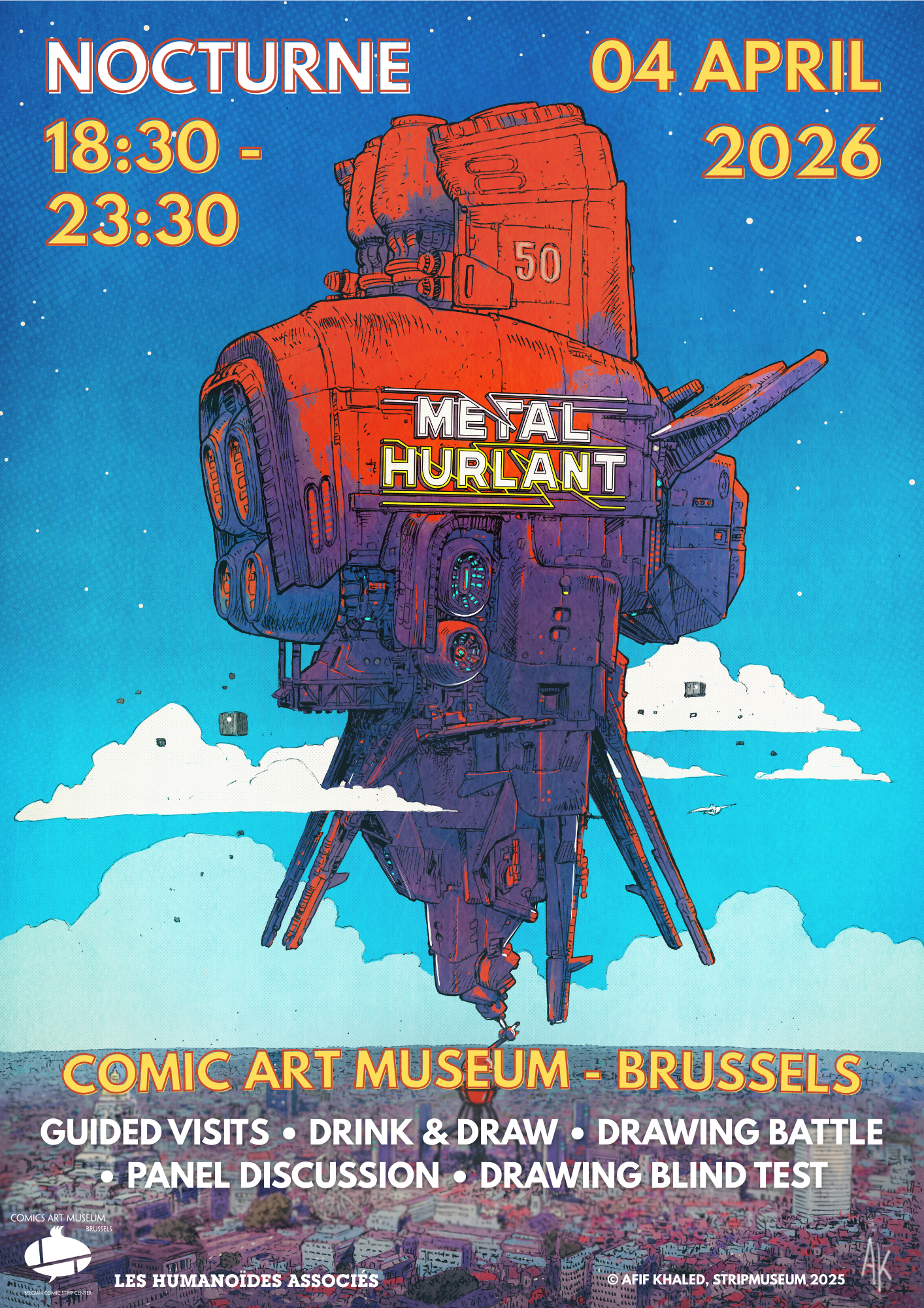 Nocturne Métal Hurlant in het Stripmuseum