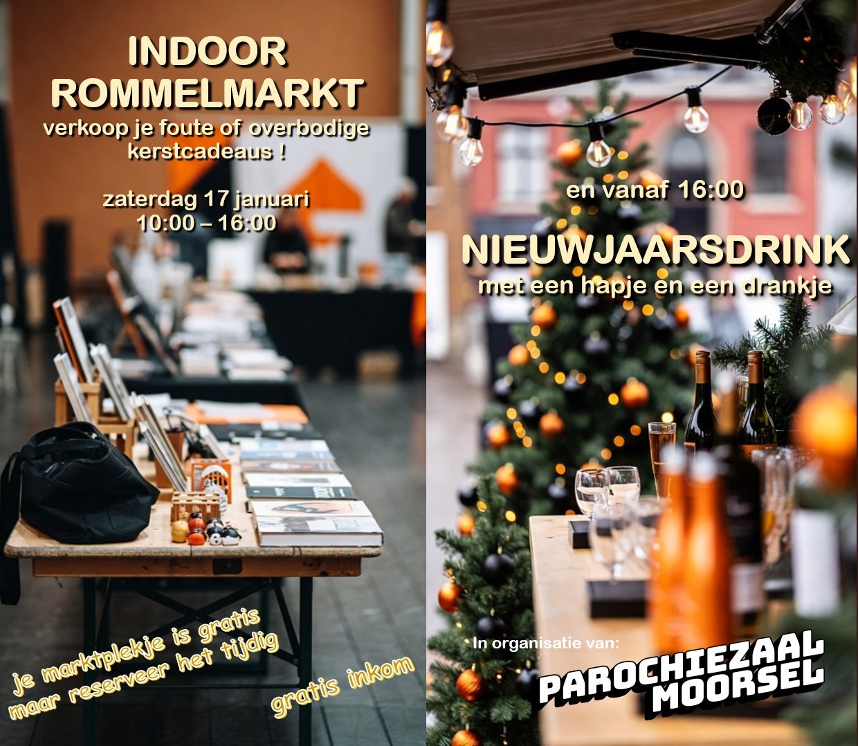Indoor Rommelmarkt Parochiezaal Moorsel