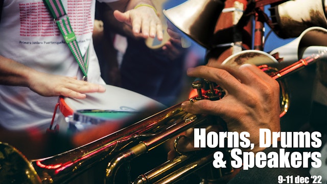 Horns, drums & speakers