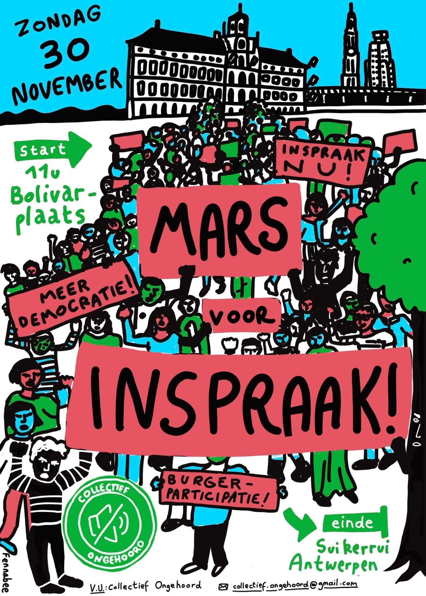 Mars voor inspraak