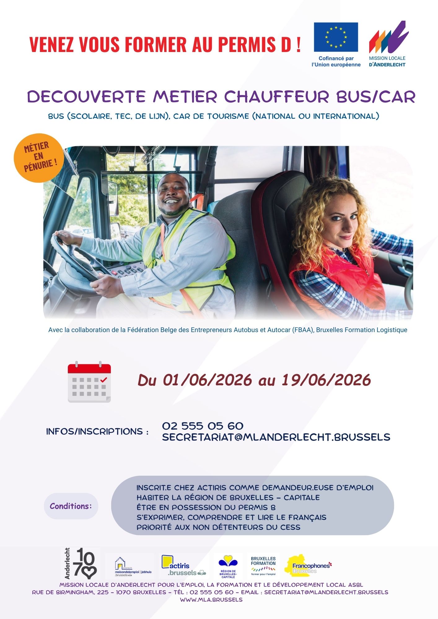 Découverte Métier Chauffeur Bus/Car