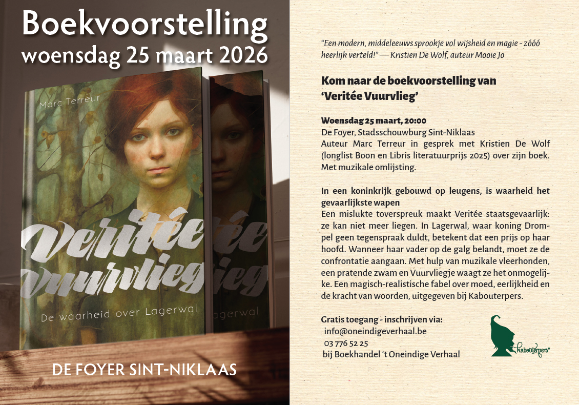 Flyer boekvoorstelling