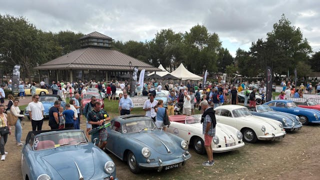Porsches in het park