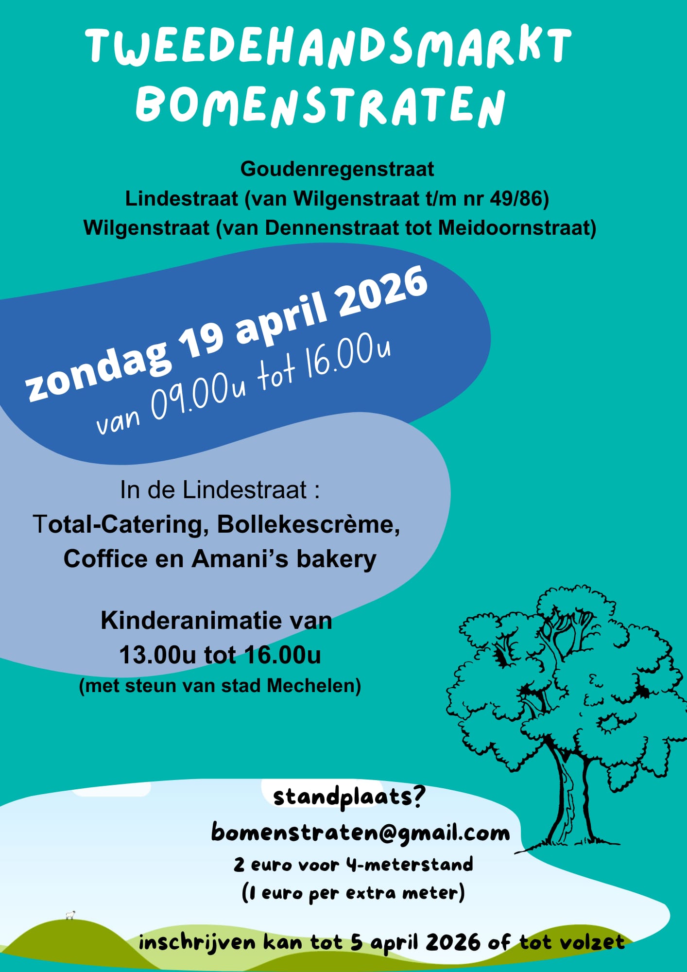 bomenstraten rommelmarkt