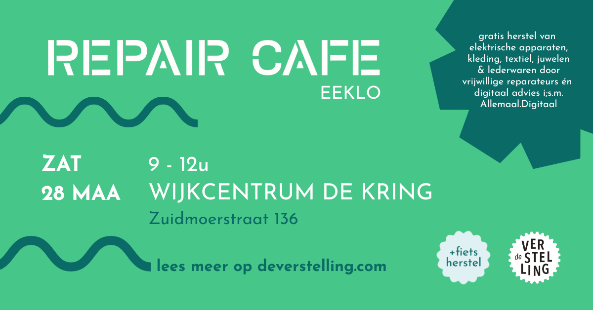 Repair Café Eeklo in Wijkcentrum De Kring