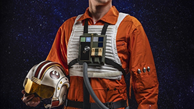 Michael Van Peel in astronautenpak