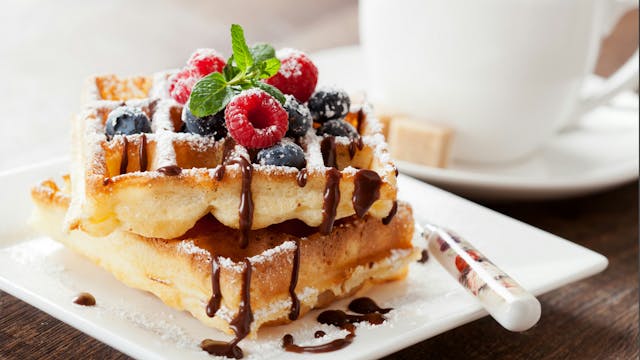 heerlijke verse wafels