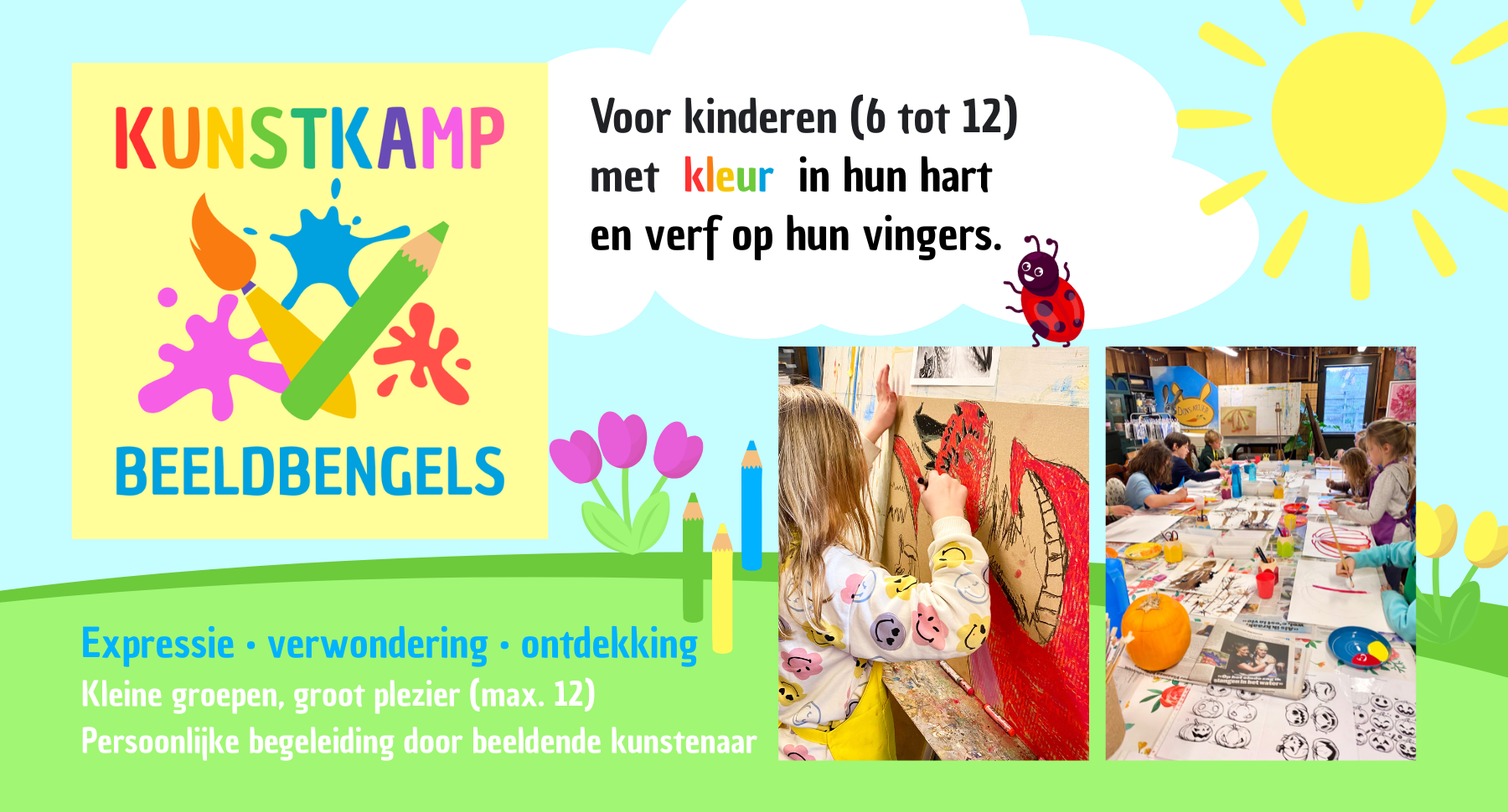 Reclame Kunstkamp BEELDBENGELS Krokus