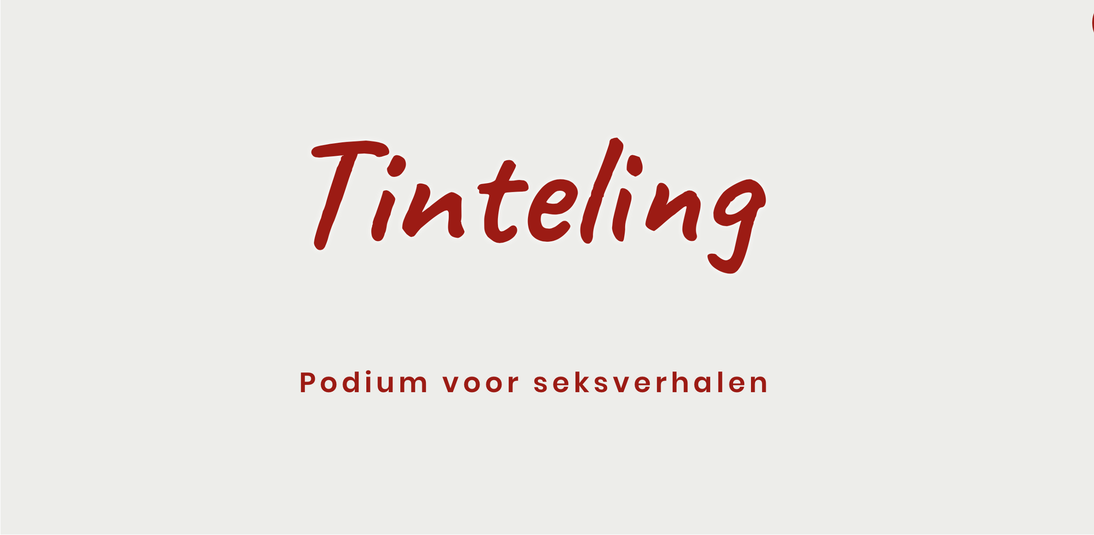 Podium voor seksverhalen