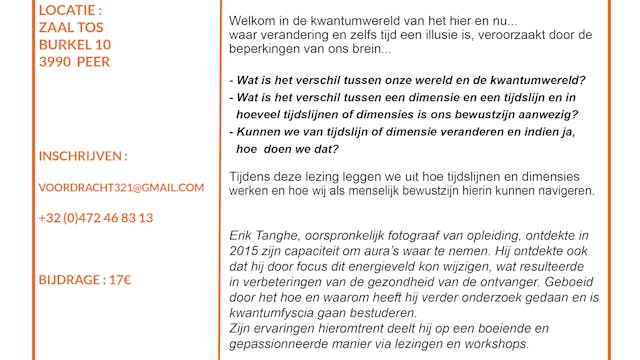 Over tijdslijnen en dimensies