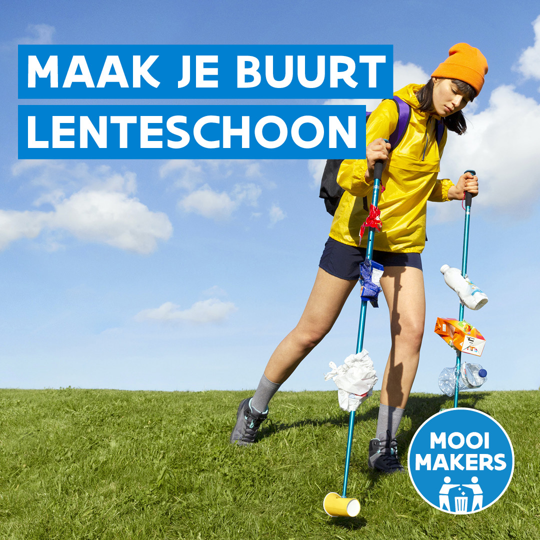 Officiële affiche lenteschoonmaak Mooimakers