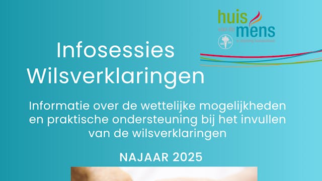 Infosessies wilsverklaringen