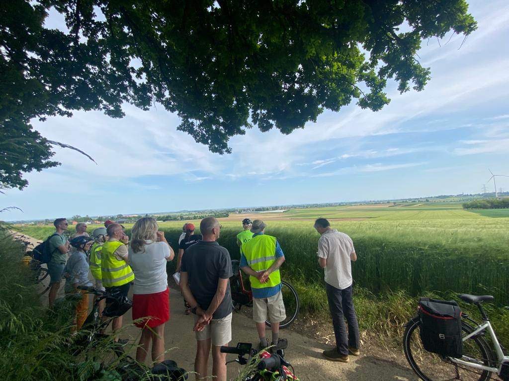 ZIcht tijdens fietroute