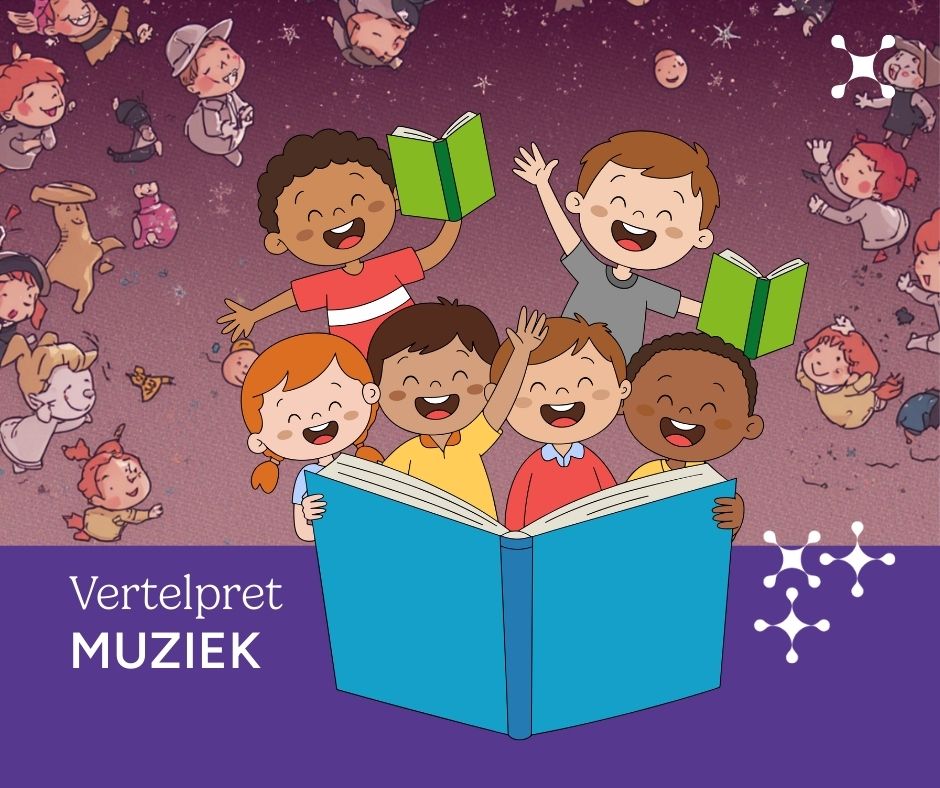 Vertelpret Muziek in Bib De Pinte