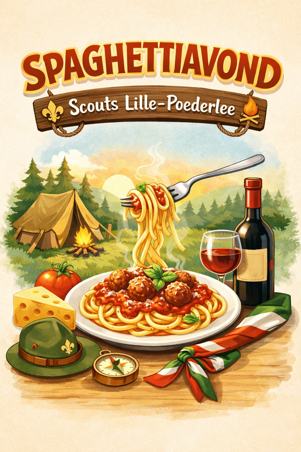 Spaghettiavond Scouts Lille-Poederlee