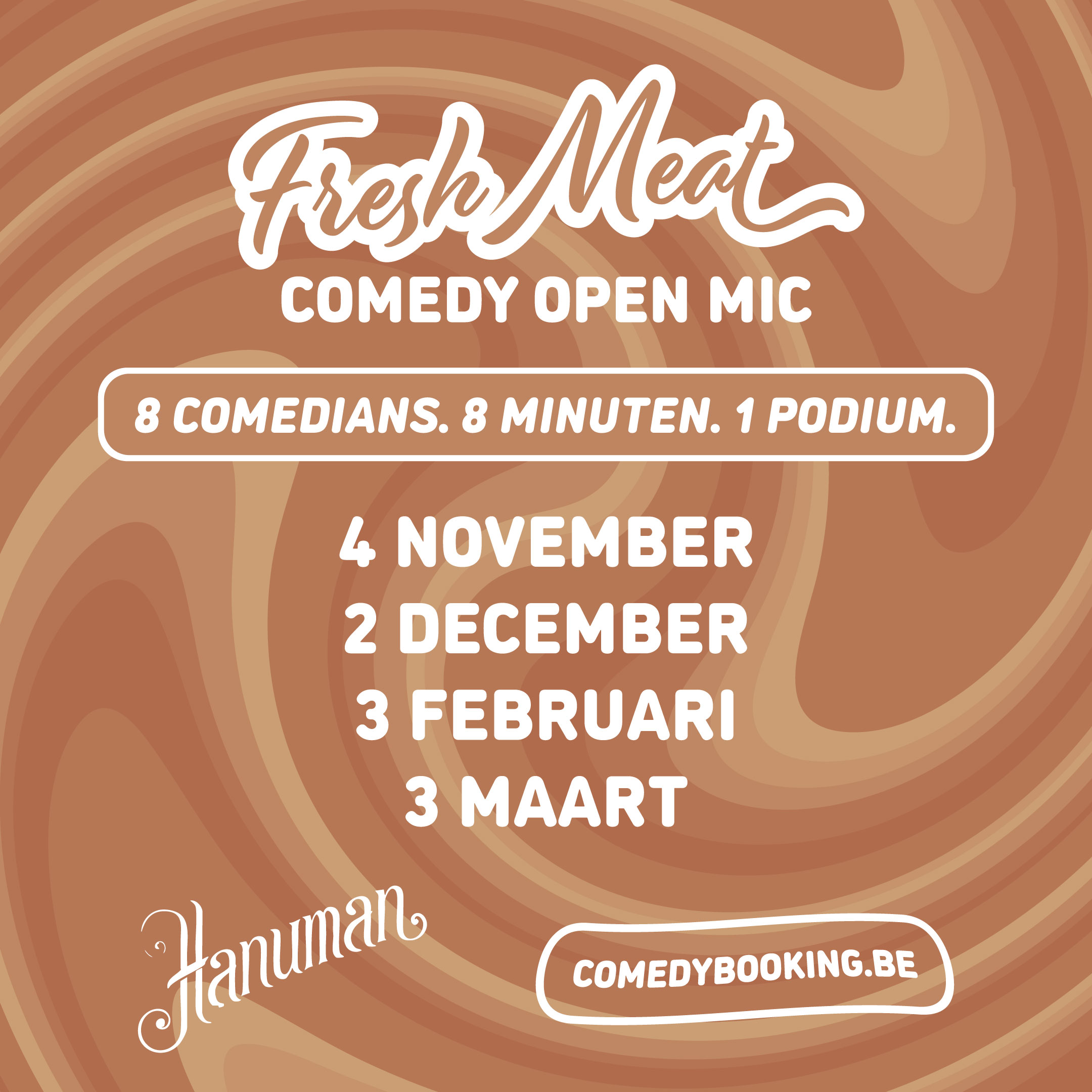 Fresh Meat Comedy Open Mic bij Hanuman in Sint-Niklaas