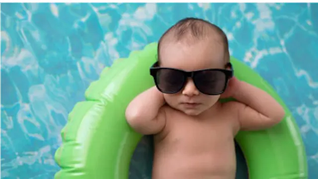 baby with sunglasses