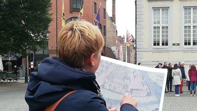 met de kaart van Marcus Gerard Brugge verkennen