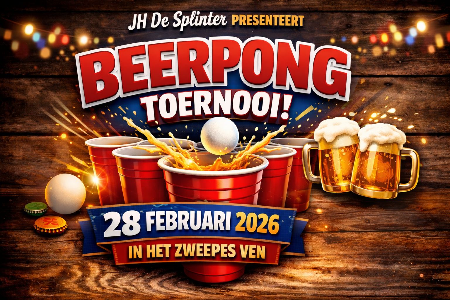 Schrijf je in voor ons beerpong toernooi