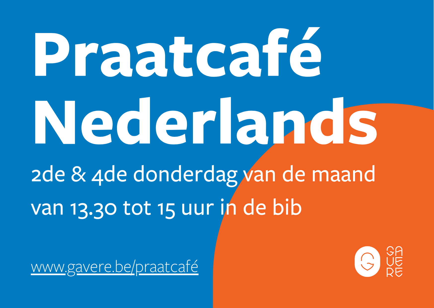flyer Praatcafé Nederlands